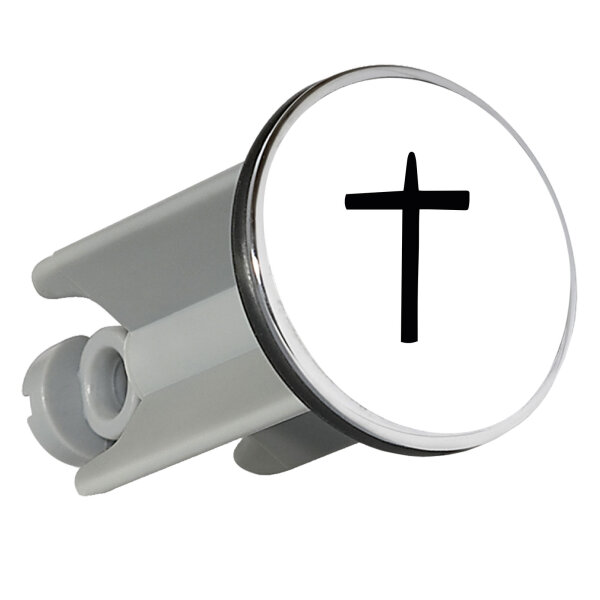 Waschbeckenstöpsel Kreuz Christentum 4cm Abflussstopfen