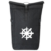 Kurierrucksack Dharma Rad Yoga 30-44 Liter Black Melange