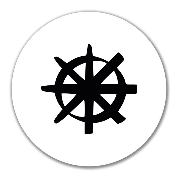Aufkleber Dharma Rad Yoga 10cm Sticker