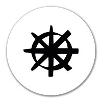 Aufkleber Dharma Rad Yoga 10cm Sticker