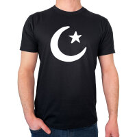 Herren T-Shirt Halbmond und Stern Islam Größe S-3XL