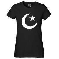 Damen T-Shirt Halbmond und Stern Islam Größe...