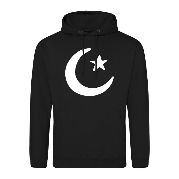 Unisex Hoodie Halbmond und Stern Islam Größe S-3XL