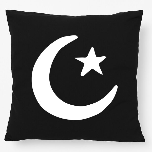 Kissen Halbmond und Stern Islam 40x40cm