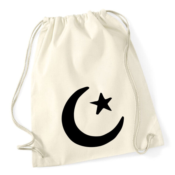 Turnbeutel Halbmond und Stern Islam 12 Liter