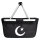 Einkaufskorb faltbar Halbmond und Stern Islam 20 Liter Tragekorb Black