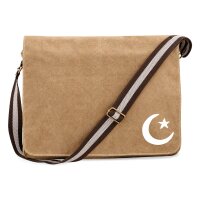 Umh&auml;ngetasche Halbmond und Stern Islam, Canvas,...