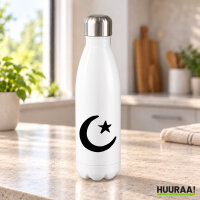 Trinkflasche Halbmond und Stern Islam, 500 ml