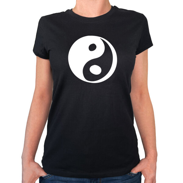 Damen T-Shirt Yin und Yang Taoismus Größe XS-XXL