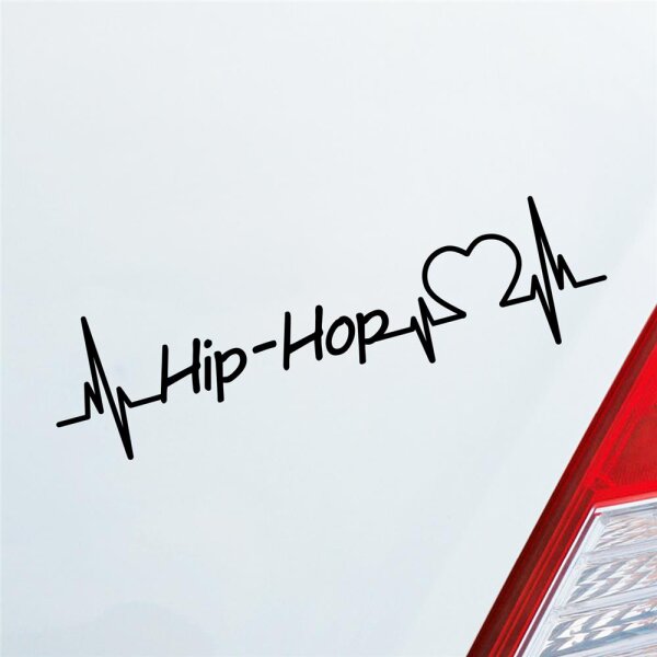 Autoaufkleber Hip-Hop Herzschlag  ca. 19x19cm
