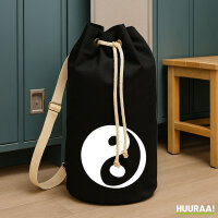 Seesack Yin und Yang Taoismus 20 Liter Rucksack Black