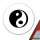 Aufkleber Yin und Yang Taoismus 10cm Sticker