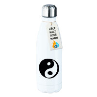 Edelstahl-Trinkflasche Yin und Yang Taoismus 500ml...