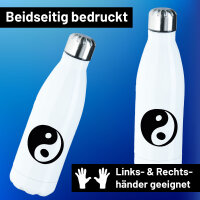 Edelstahl-Trinkflasche Yin und Yang Taoismus 500ml...