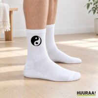 Unisex Socken Yin und Yang Taoismus Baumwolle