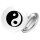 Button Yin und Yang Taoismus