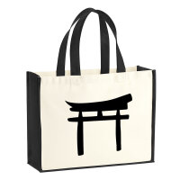 Jutetasche Torii Shintoismus 21 Liter Black