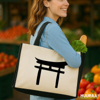 Jutetasche Torii Shintoismus 21 Liter Black