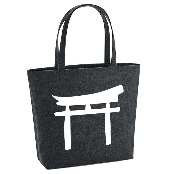 Filzshopper Torii Shintoismus 22 Liter Filztasche