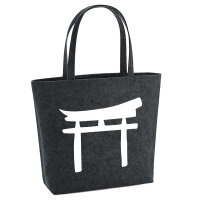 Filzshopper Torii Shintoismus 22 Liter Filztasche