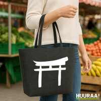 Filzshopper Torii Shintoismus 22 Liter Filztasche