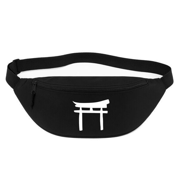 Bauchtasche Torii Shintoismus 2,5 Liter Black Crossbody Bag