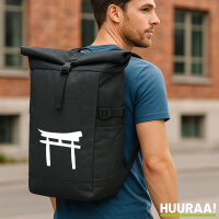 Kurierrucksack Torii Shintoismus 30-44 Liter Black Melange