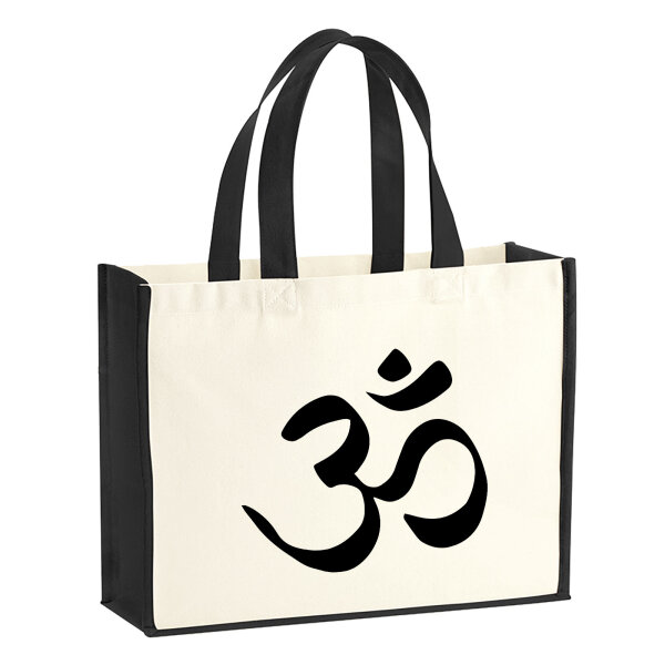 Jutetasche Yoga-Om Symbol 21 Liter Black
