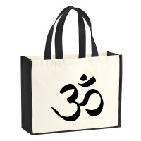 Jutetasche Yoga-Om Symbol 21 Liter Black