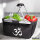 Einkaufskorb faltbar Yoga-Om Symbol 20 Liter Tragekorb Black