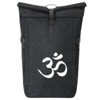 Kurierrucksack Yoga-Om Symbol 30-44 Liter Black Melange