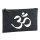 Kulturbeutel Yoga-Om Symbol 1 Liter Filz Charcoal Kosmetiktasche