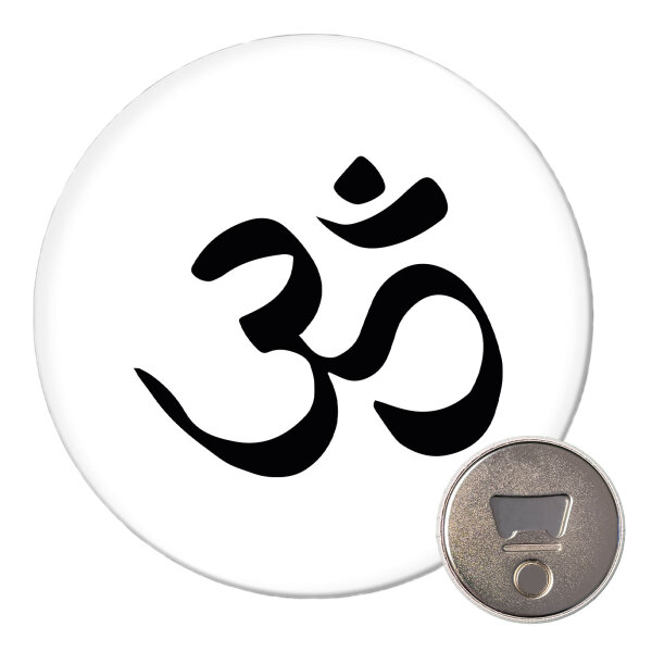 Magnet Yoga-Om Symbol 59mm Kühlschrankmagnet Flaschenöffner