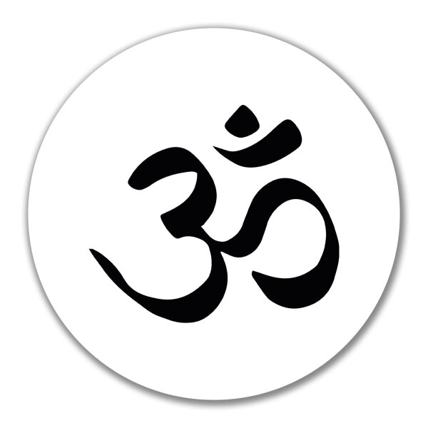 Aufkleber Yoga-Om Symbol 10cm Sticker