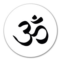 Aufkleber Yoga-Om Symbol 10cm Sticker