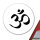 Aufkleber Yoga-Om Symbol 10cm Sticker