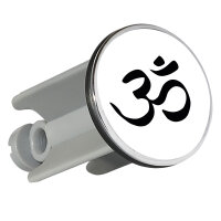 Waschbeckenstöpsel Yoga-Om Symbol 4cm Abflussstopfen