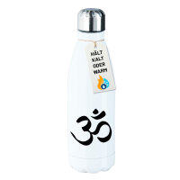 Edelstahl-Trinkflasche Yoga-Om Symbol 500ml Wasserflasche