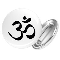 Button Yoga-Om Symbol
