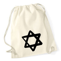Turnbeutel Davidstern Judentum 12 Liter