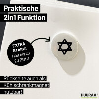 Magnet Davidstern Judentum 59mm Kühlschrankmagnet Flaschenöffner