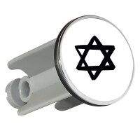 Waschbeckenstöpsel Davidstern Judentum 4cm...