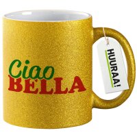 Glitzertasse Ciao Bella Italien 330ml