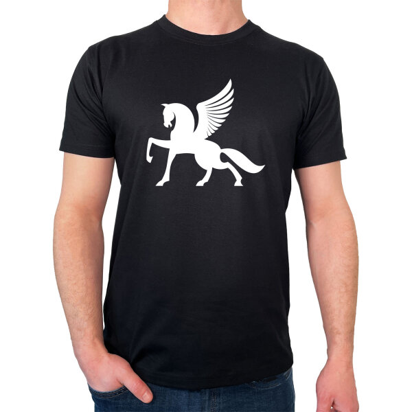 Herren T-Shirt Pegasus Silhouette Größe S-3XL