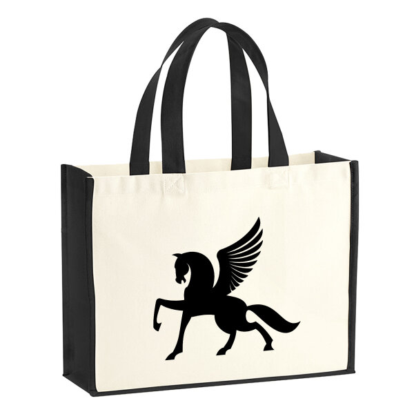 Jutetasche Pegasus Silhouette 21 Liter Black