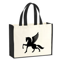 Jutetasche Pegasus Silhouette 21 Liter Black