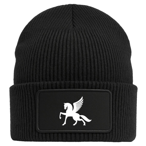 Beanie Pegasus Silhouette Black Mütze