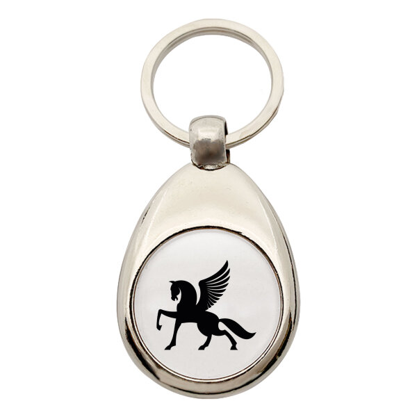 Schlüsselanhänger Pegasus Silhouette