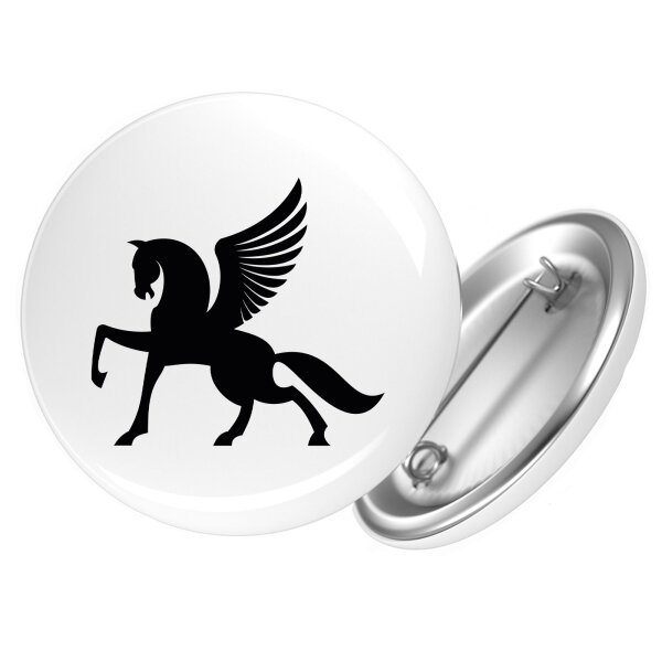 Button Pegasus Silhouette