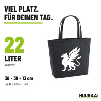 Filzshopper Greif Silhouette, 22 Liter